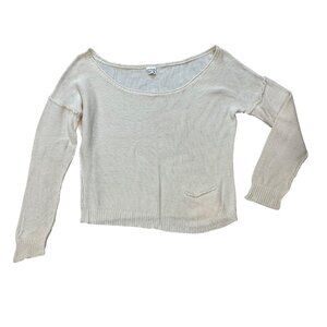Essentials by Full Tilt‎ Oversized Sweater Women's Size Large Open Knit Cotton
